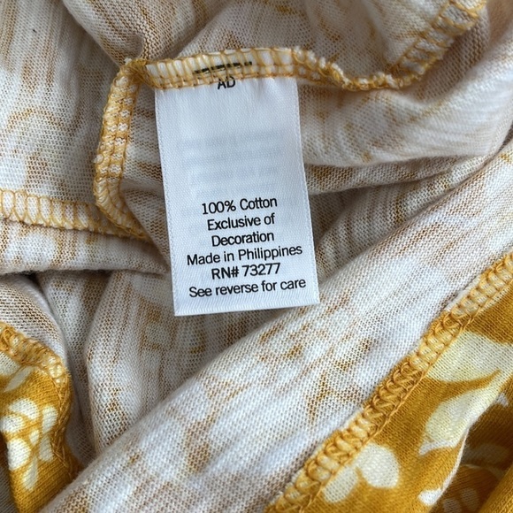 LC Lauren Conrad Floral Ruffled Sleeve Top l SIZE S - Picture 10 of 10